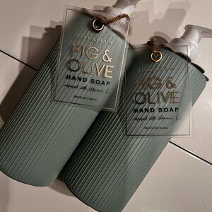 Fig & Olive Hand Soap (w/Vitamin‎ E) (Set of TWO /new/h/x)